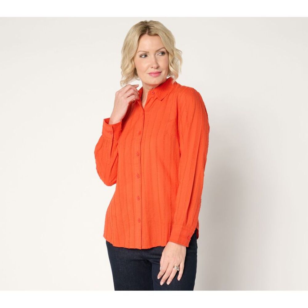 Joan Rivers Classics Collection Women's Top Sz M 100% Multi-colored